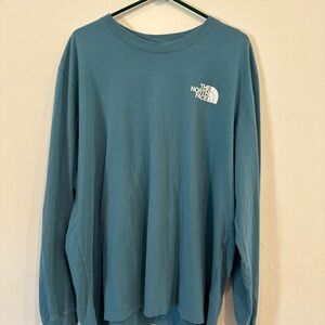 The North Face Blue Long Sleeve Shirt 2XL